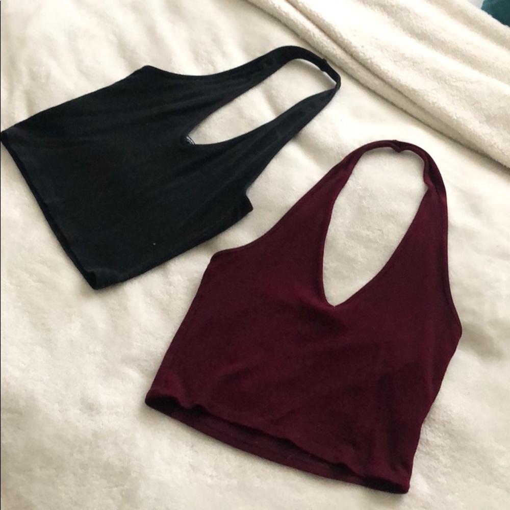 2 for $10 Brandy Melville Halter Crop Tops